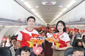  Muôn ánh sao vàng rộn ràng trên những chuyến bay Vietjet dịp kỷ niệm Quốc Khánh 2-9