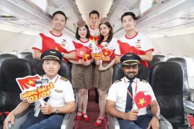  Muôn ánh sao vàng rộn ràng trên những chuyến bay Vietjet dịp kỷ niệm Quốc Khánh 2-9