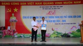  Trà Vinh công bố thành lập trường THPT mang tên Anh hùng Sơn Cang 第2张