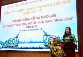 Tổng kết cuộc thi viết “Khát vọng Tây Hồ - Khát vọng Thăng Long” năm 2024