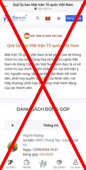 Nhiều website, trang tin giả mạo MTTQ Việt Nam để kêu gọi ủng hộ đồng bào  第2张