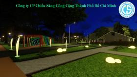 Lắp đặt đèn chiếu sáng trang trí công viên Tao Đàn  第9张