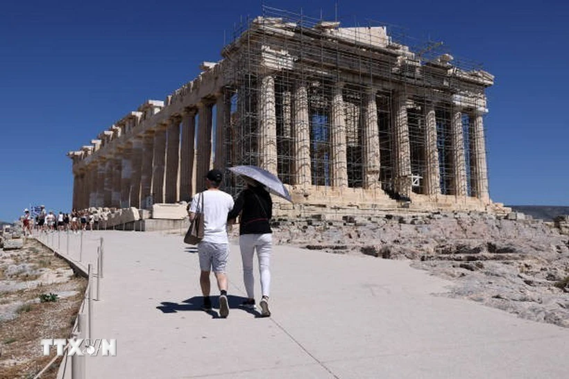  Hy Lạp hạn chế khung giờ tham quan thành cổ Athens Acropolis do nắng nóng 第1张